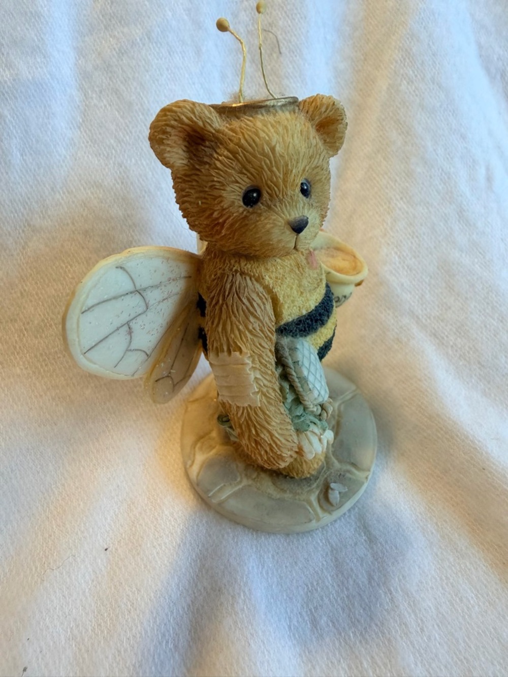 Cherished Teddies Tan and Black Bee Bear Figurine - Picture 3 of 4